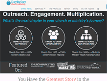 Tablet Screenshot of daybydaychurchmarketing.com